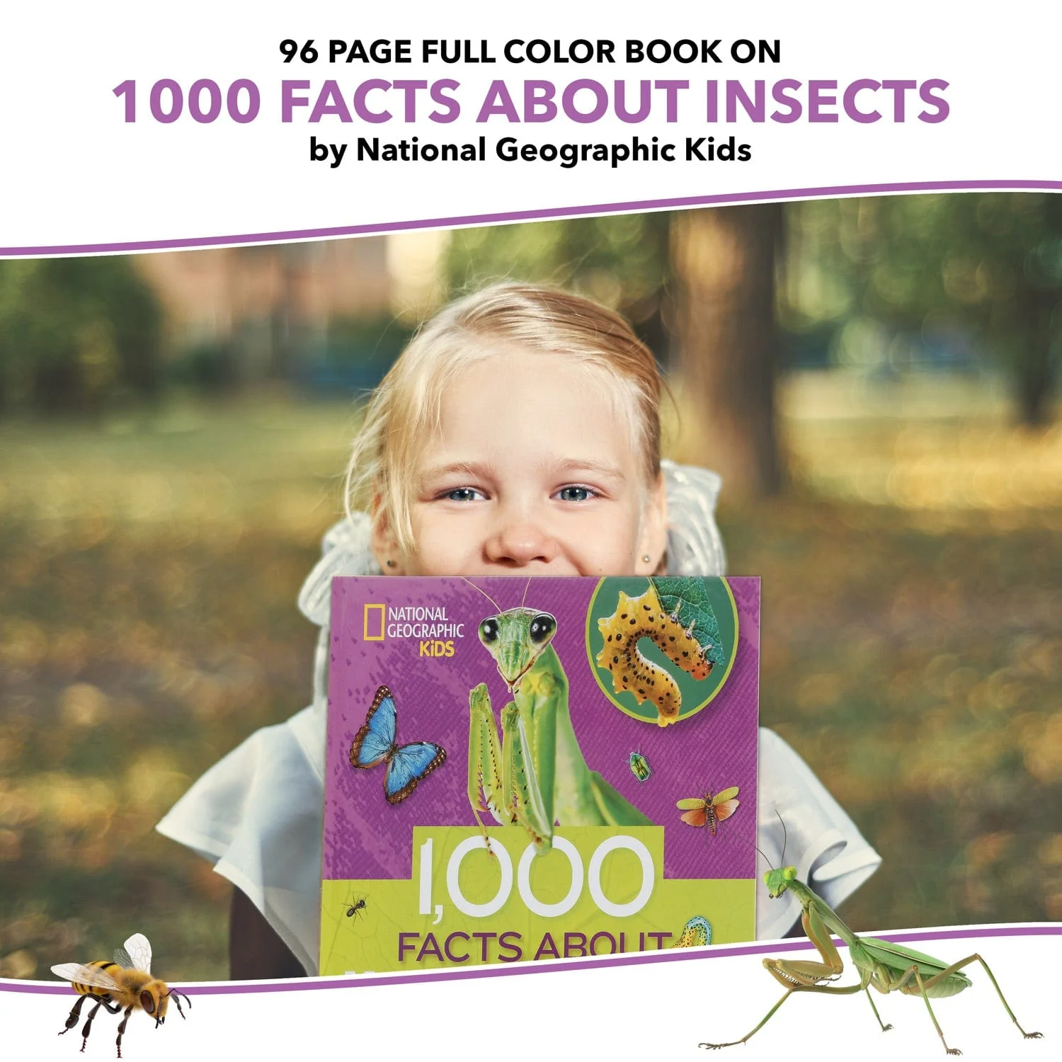 AmScope 1000 Facts About Insects by National Geographic Kids - Image 4
