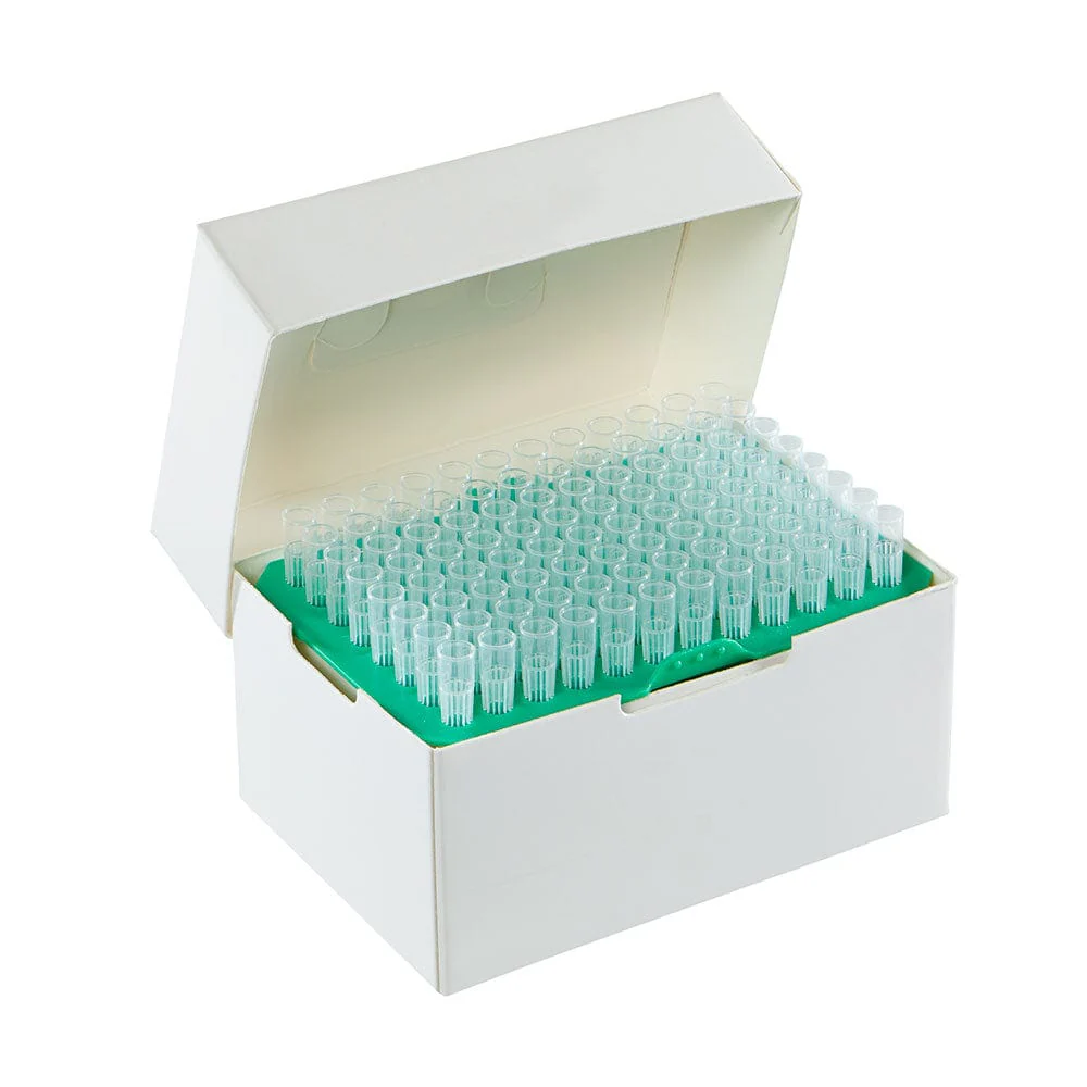 PosiStop Pipette tip, 200ul, GreenRack, graduated, 96/rack, 10 racks box, 10 boxes case
