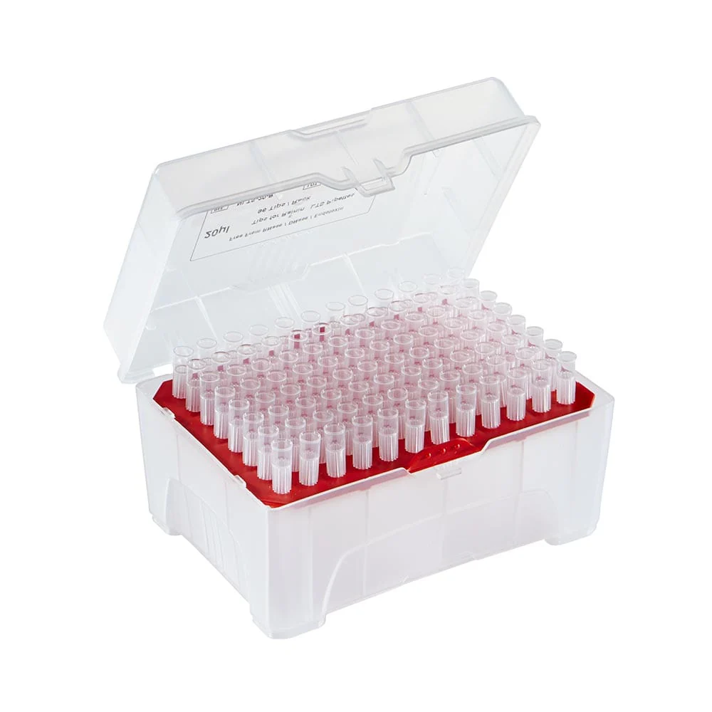PosiStop Pipette tip, 20ul, Low-retention, Sterile, graduated, 96/rack, 10 racks box, 10 boxes case