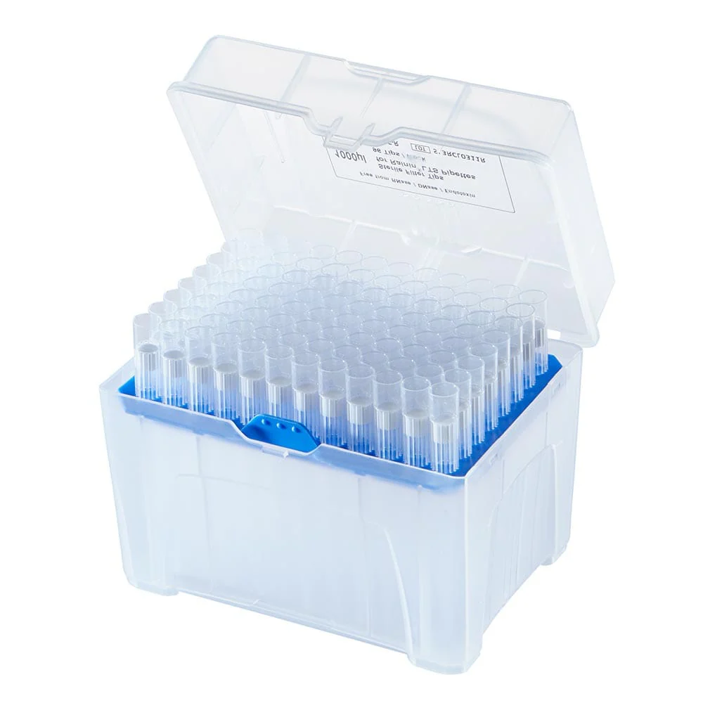 PosiStop Filter Pipette tip, 1000ul, Low-retention, Sterile, graduated, 96/rack, 6 racks box, 10 boxes case