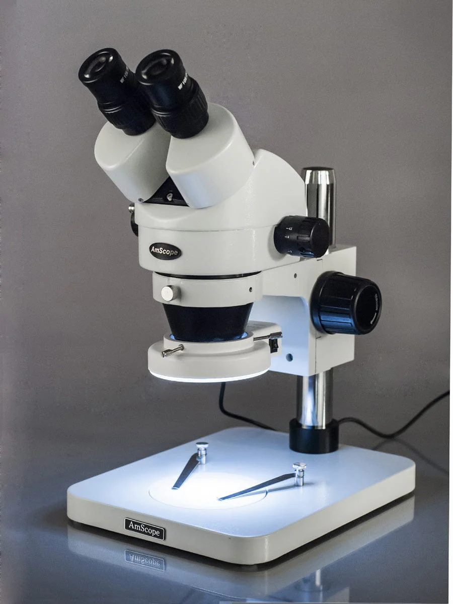 3.5X-45X Inspection Dissecting Zoom Power Stereo Microscope with 64-LED Light - Image 4