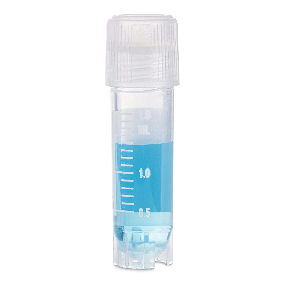 Cryogenic Vials, 2.0ml, Sterile, External Threads, Attached Screwcap with O-ring seal, RB, SS, PG, WS