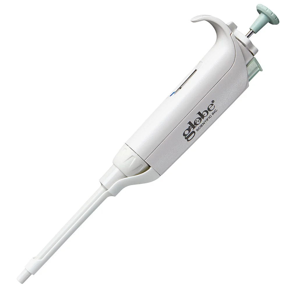 Pipette, Diamond PosiStop, Fully Autoclavable, Adjustable volume, 5 - 50ul, Green