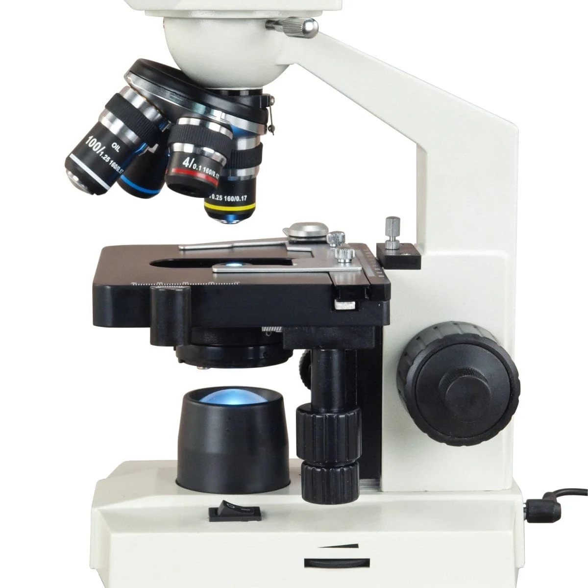 Omax MD82EZ Series Digital Integrated Compound Microscope 40X-2500X Magnification with 1.3MP Integrated Camera LED Illumination - Image 6