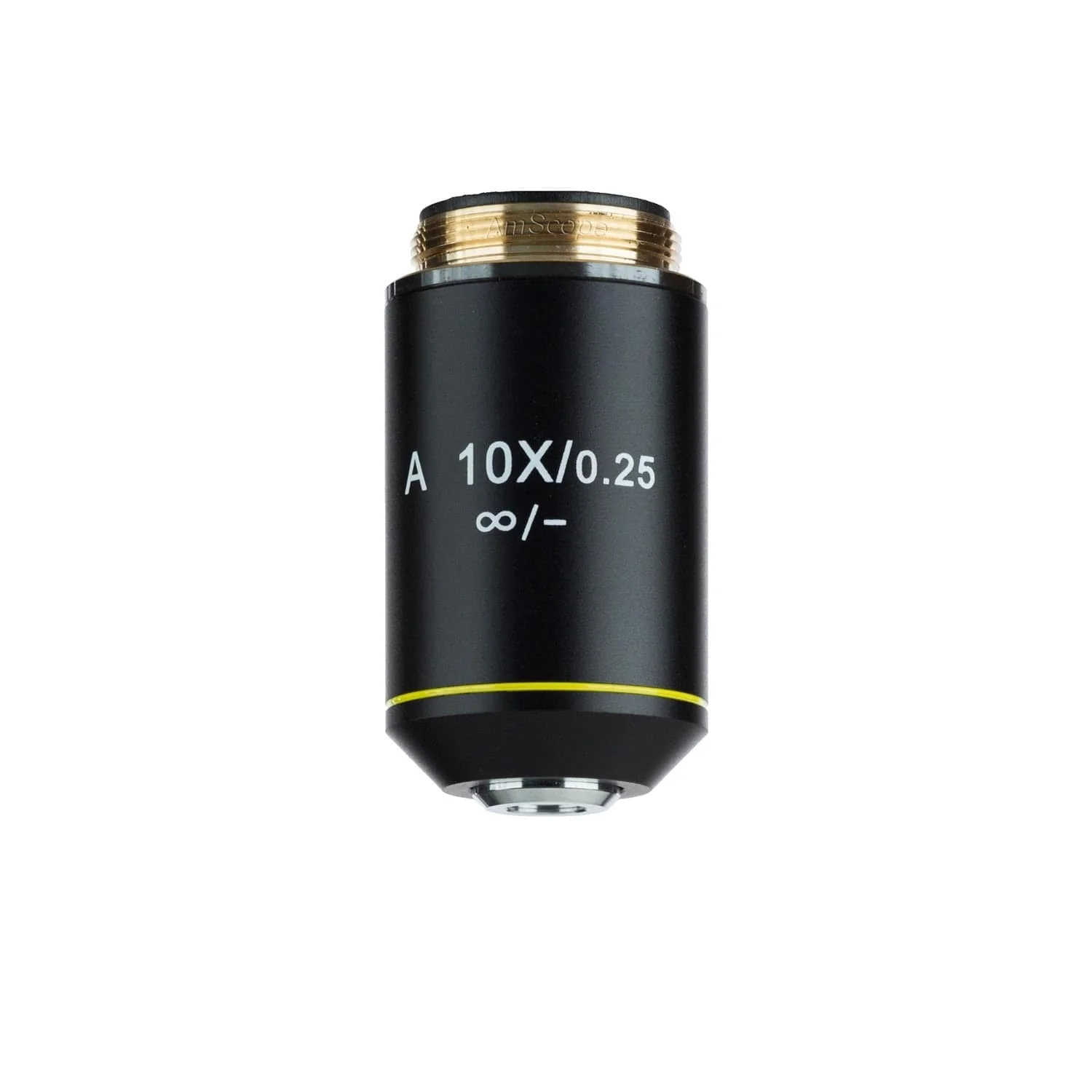 AmScope 10X Infinity Achromatic Microscope Objective with Black Finish