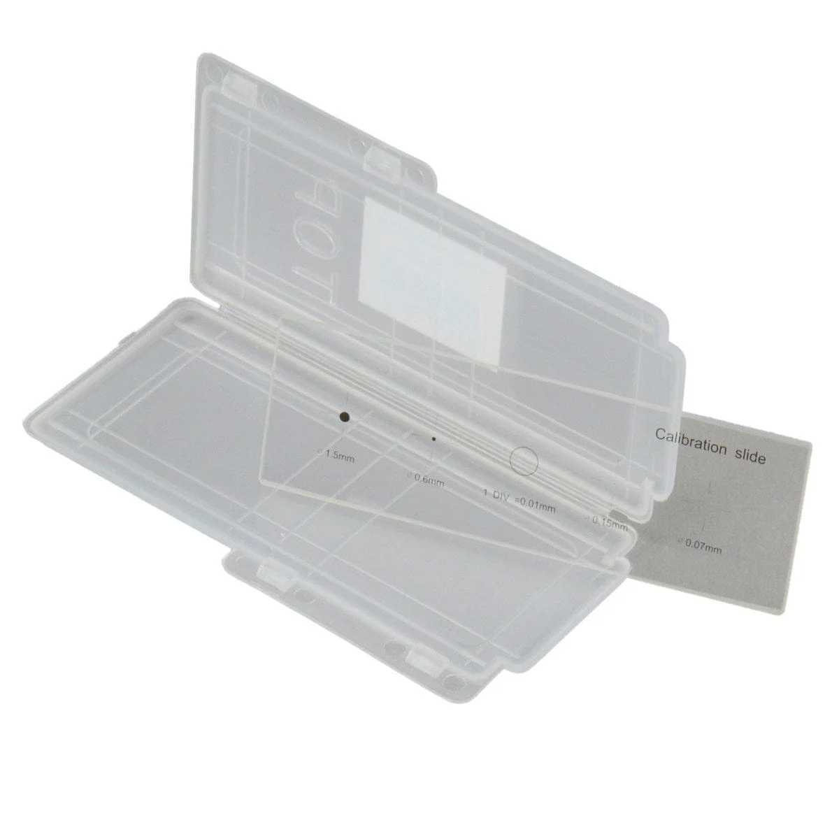 0.01mm X-Y Ruler and 4-dot Microscope Calibration Slide