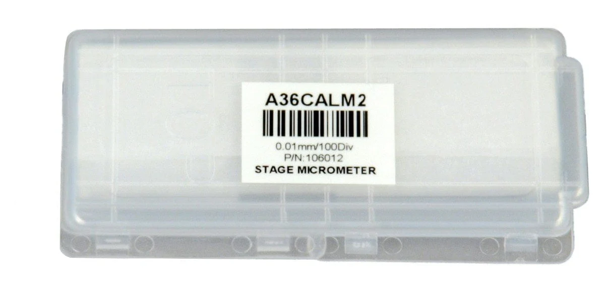 0.01mm X-Y Ruler and 4-dot Microscope Calibration Slide - Image 3