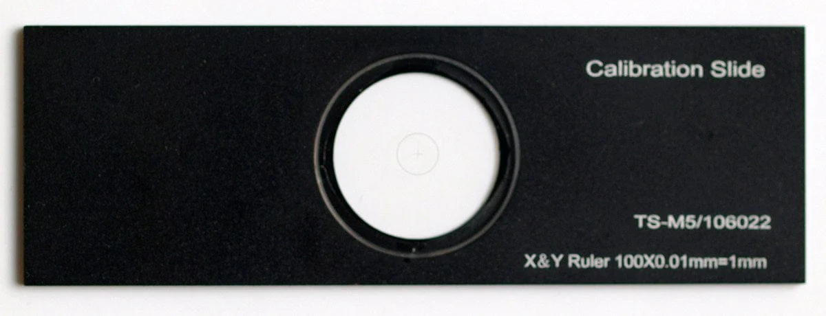 X-Y 0.01mm Aluminum Microscope Calibration Slide - Image 2