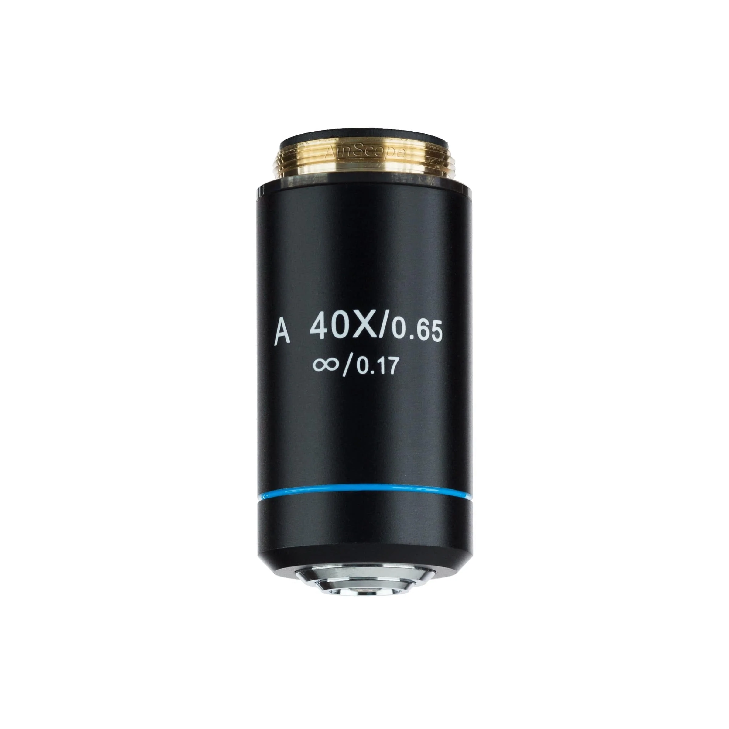 AmScope 40X Infinity Achromatic Microscope Objective with Black Finish