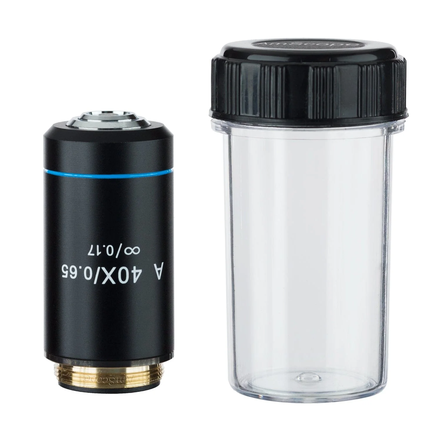 AmScope 40X Infinity Achromatic Microscope Objective with Black Finish - Image 2