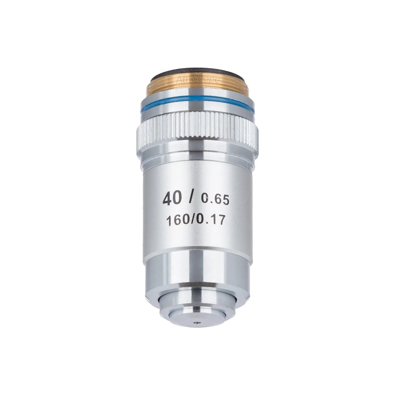 AmScope 40X (Spring) Achromatic Microscope Objective for Compound Microscopes