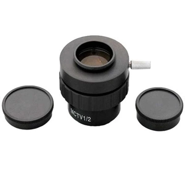 AmScope 0.5X Magnification C-mount Lens Adapter for Microscope Video Cameras - Image 2