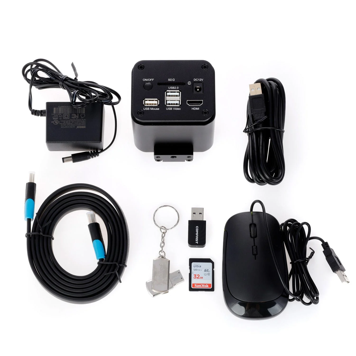 AmScope AF Series Auto-focus 4K 8.3MP HDMI, Wi-Fi Color CMOS C-mount Microscope Camera for Stand-alone and PC Imaging - Image 5