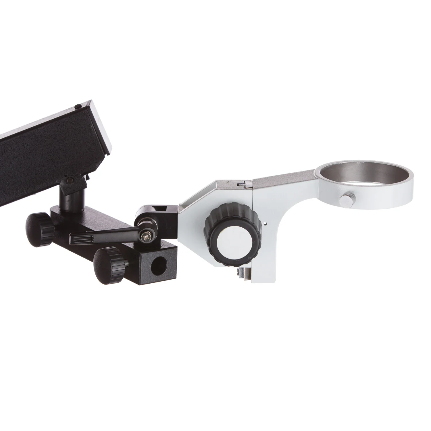 AmScope Articulating Stand with Post Clamp and 84mm diameter Focusing Rack for Stereo Microscopes - Image 5