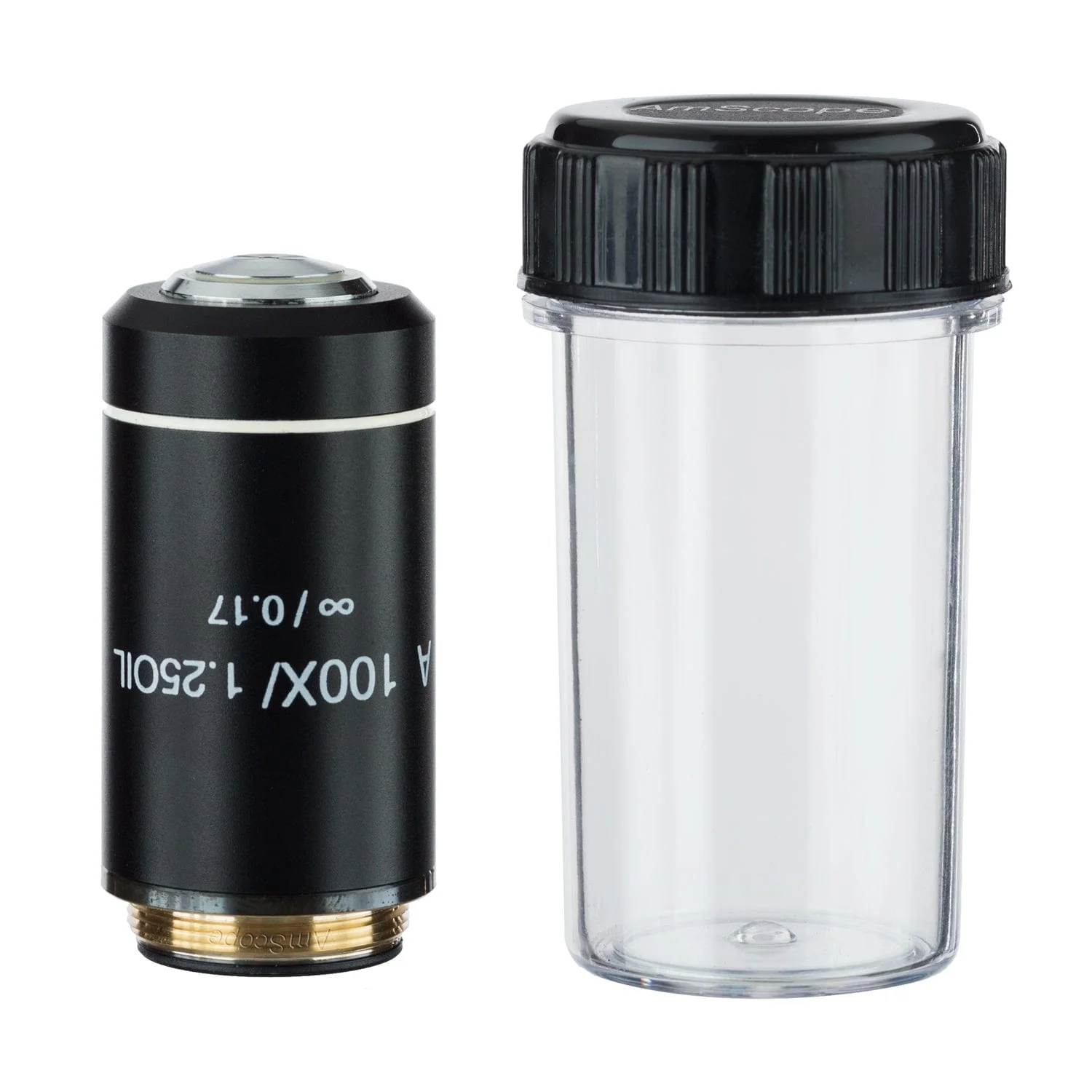 AmScope Infinity Achromatic Microscope Objective Set with Black Finish - Image 5