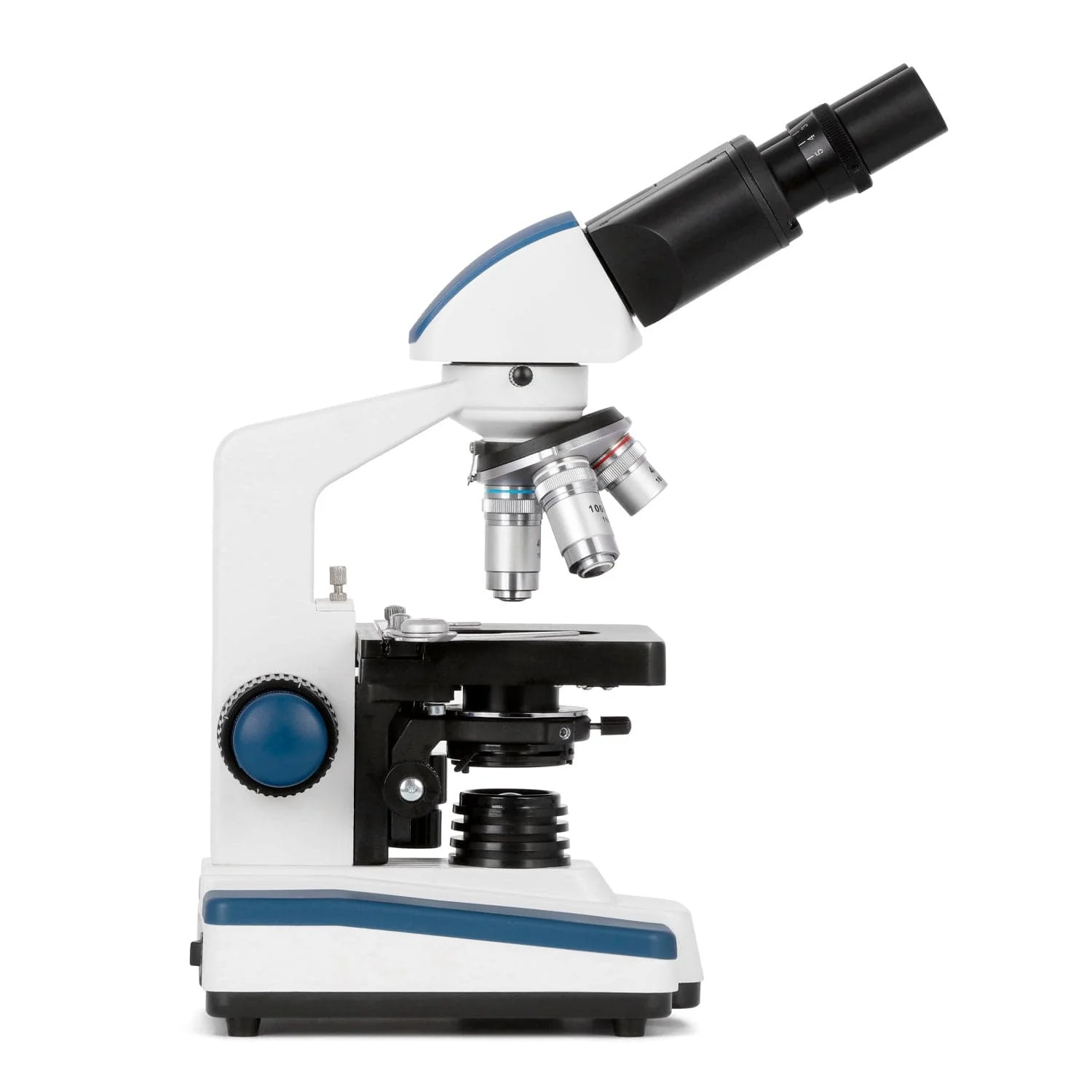 AmScope B020 Series Lab Binocular Compound Microscope 40X-2500X Magnification with LED, 3D Stage, Slide and Cleaning Kit - Image 3