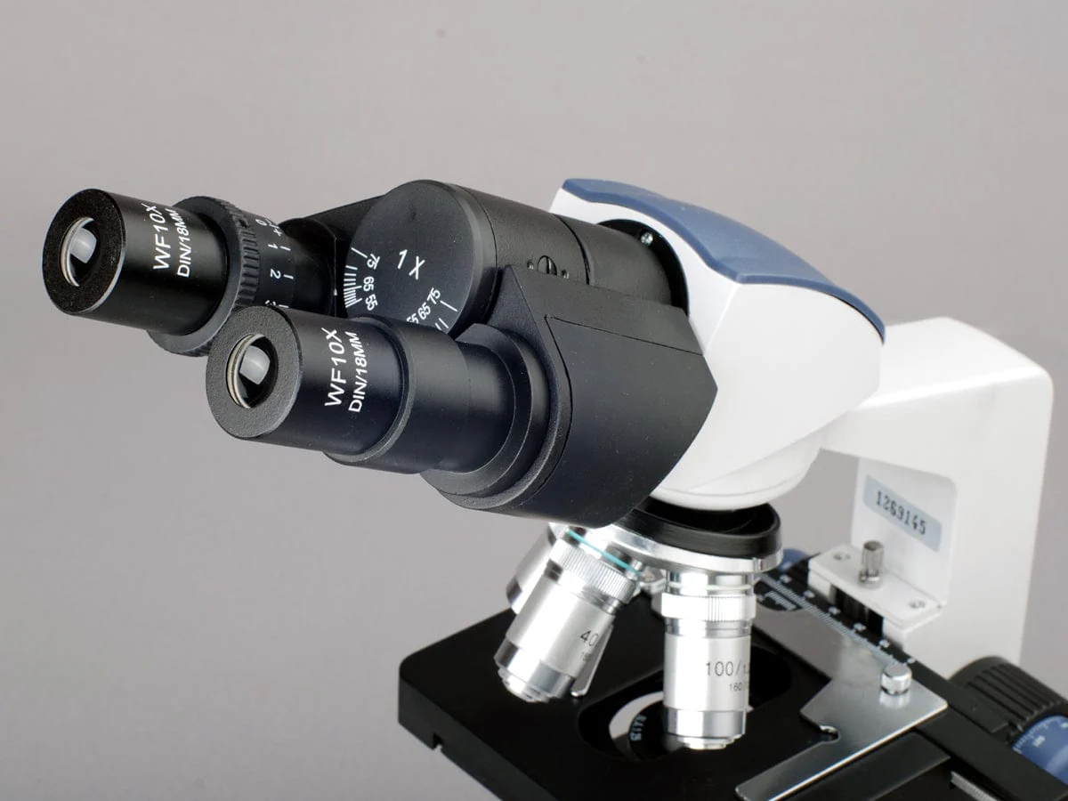 AmScope B120 Series Binocular Compound Microscope 40X-2000X Magnification with LED, Siedentopf Head, Digital Camera and 3D Stage - Image 5