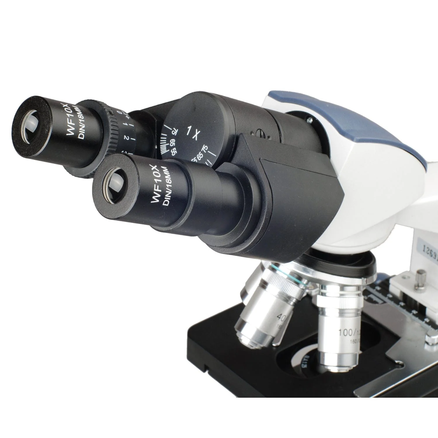 AmScope B120 Series Binocular Compound Microscope 40X-2500X Magnification with LED, Siedentopf Head, 50pc Blank Slides and 16MP USB3 Digital Camera - Image 4