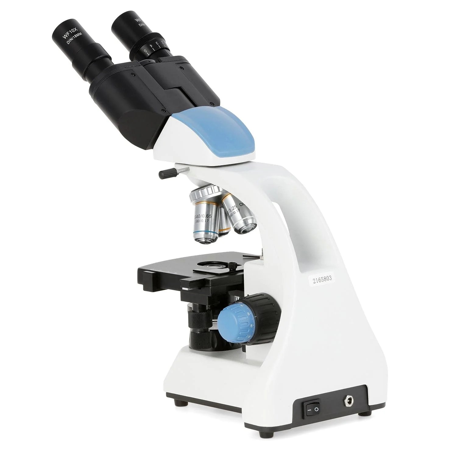 AmScope B250 Series Compact Student and Professional LED Siedentopf Binocular Compound Microscope 40X-2500X Magnification with 3D Mechanical Stage - Image 2