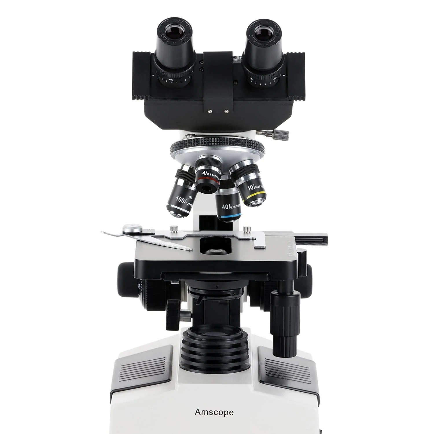 AmScope B390 Series Binocular Compound Microscope with 20W Halogen, 3D Mechanical Stage and Optional Digital Camera - Image 11