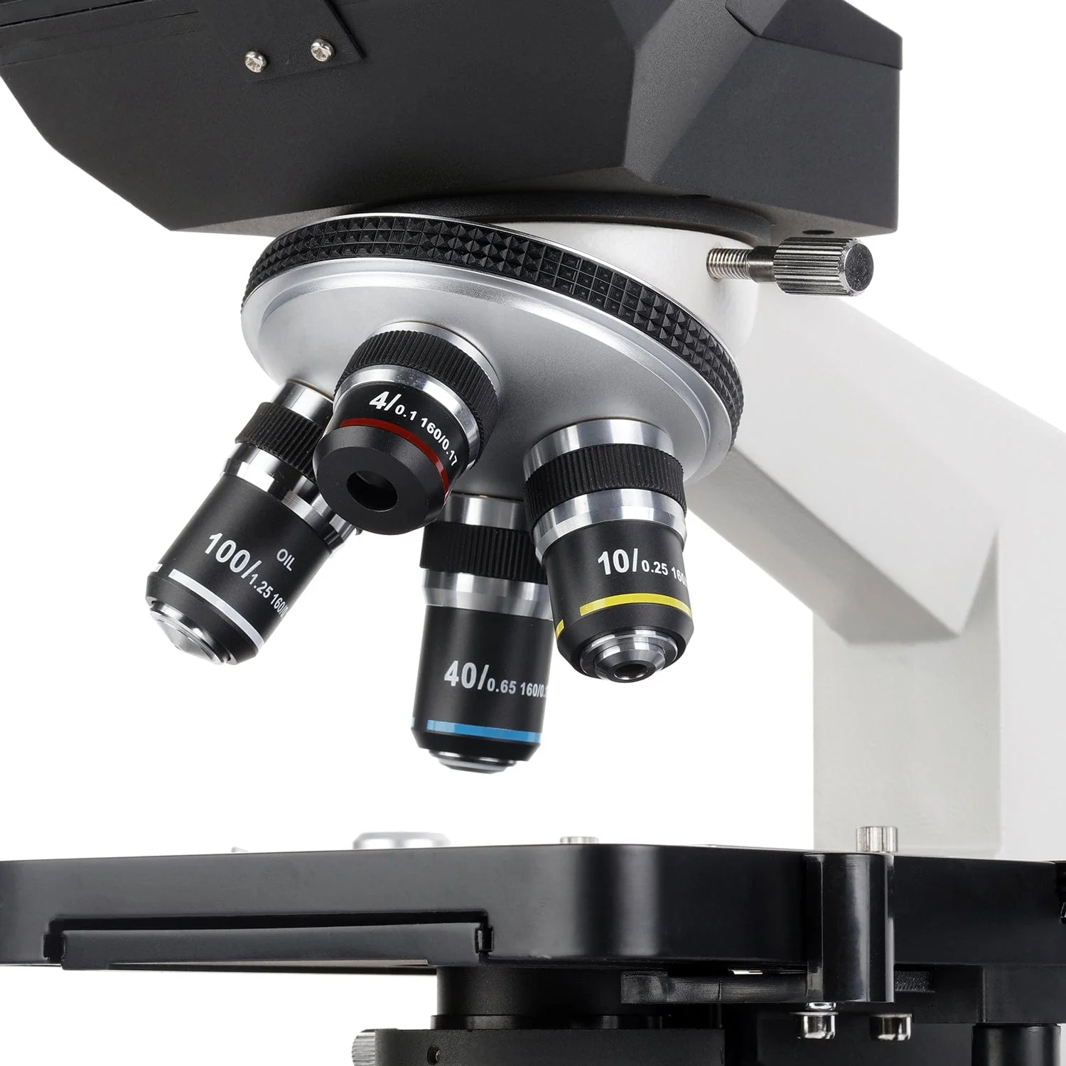 AmScope B390 Series Binocular Compound Microscope with 20W Halogen, 3D Mechanical Stage and Optional Digital Camera - Image 14