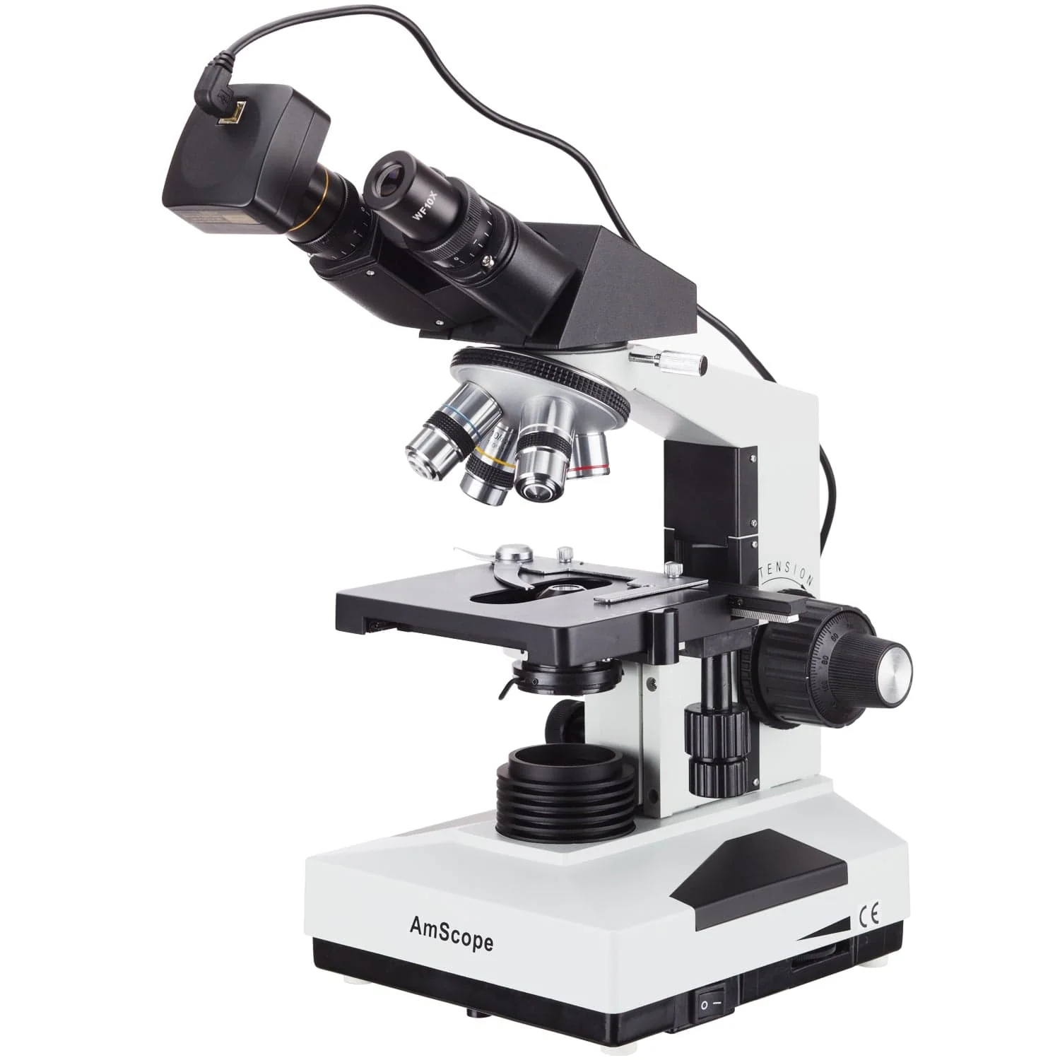 40X-2000X Student Binocular Microscope + 5MP Camera - Image 2