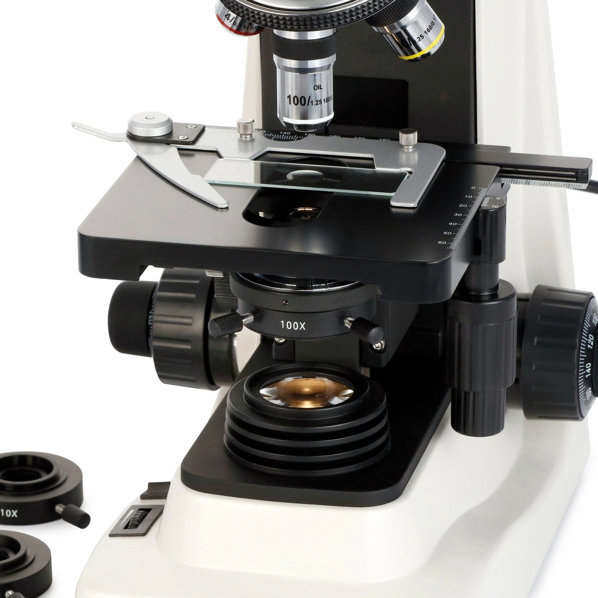 AmScope B600 Advanced Phase Contrast Binocular Compound Microscope 40X-1600X Magnification - Image 9