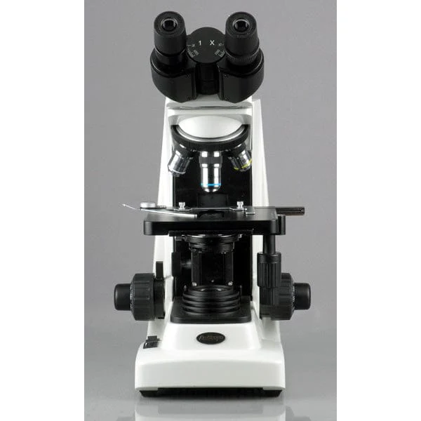 AmScope B600 Series Advanced Turret Phase Contrast Binocular Compound Microscope 40X-1600X Magnification - Image 4