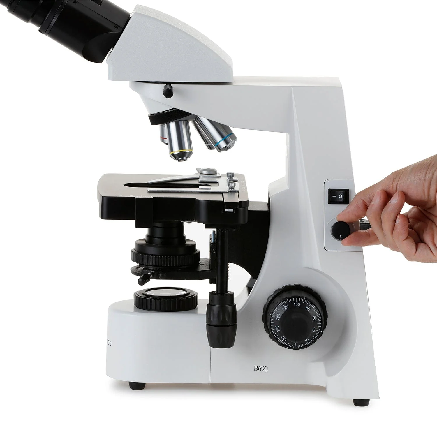 AmScope B690 Series Binocular Compound Microscope with Koehler Illumination - Image 11