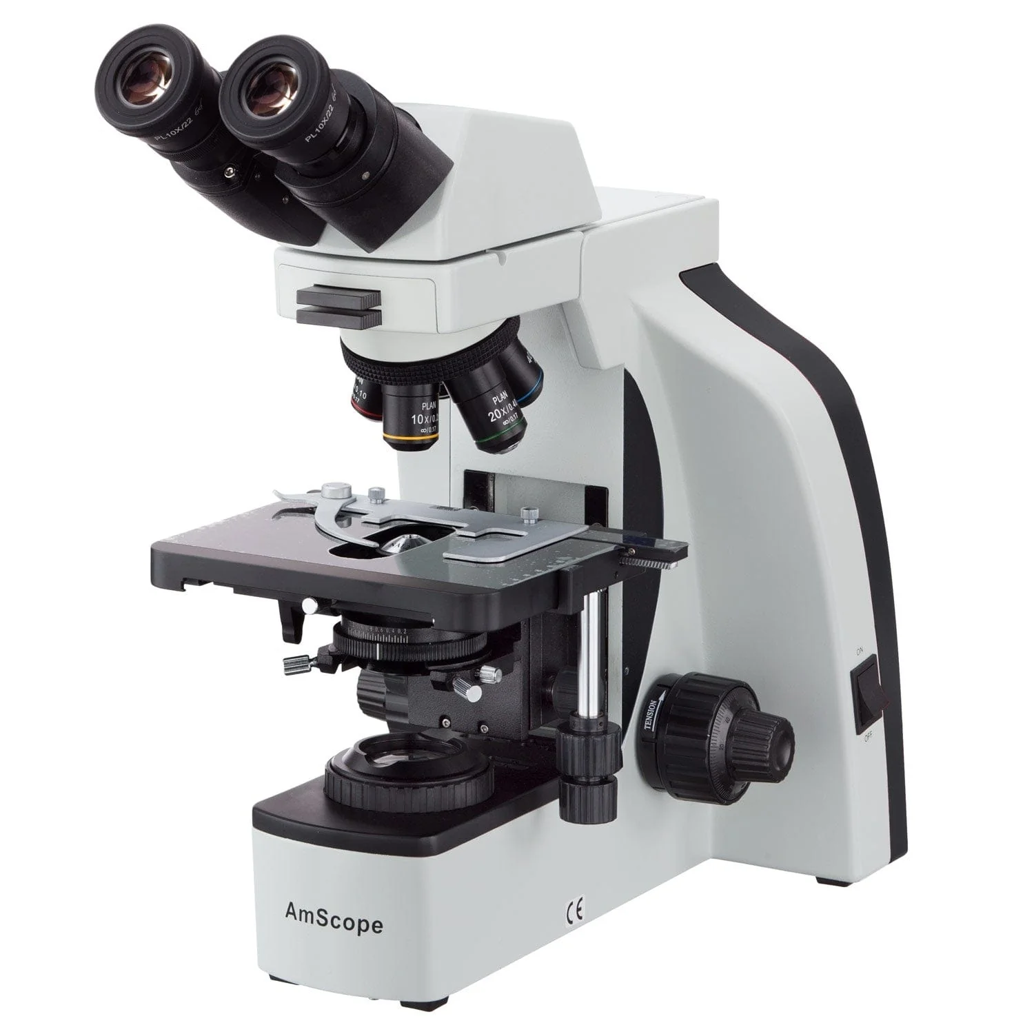 AmScope B800 Series Advanced High-performance Binocular Compound Microscope 40X-1000X Magnification