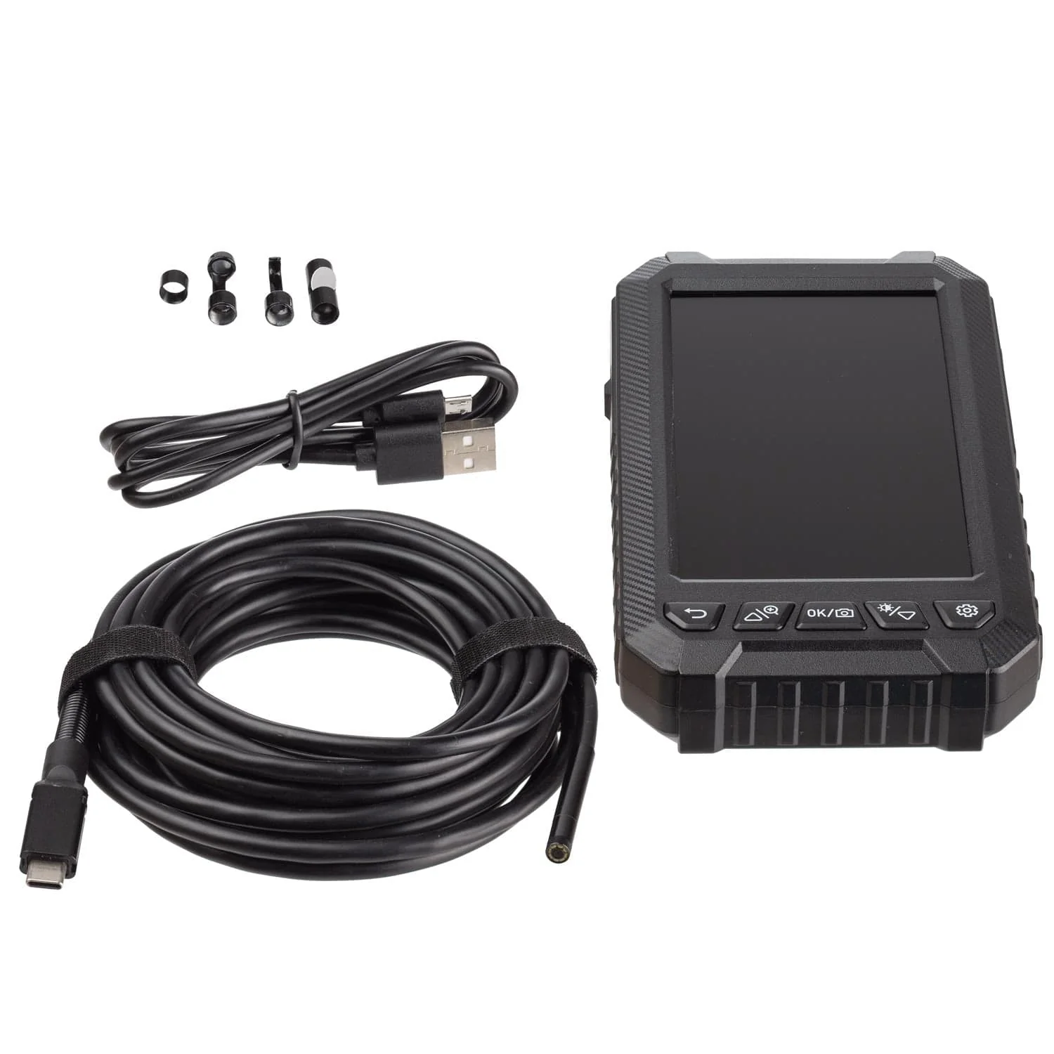 OMAX Digital Borescope with 5.5mm Camera on 5m Rigid Cable, 5" Display - Image 2