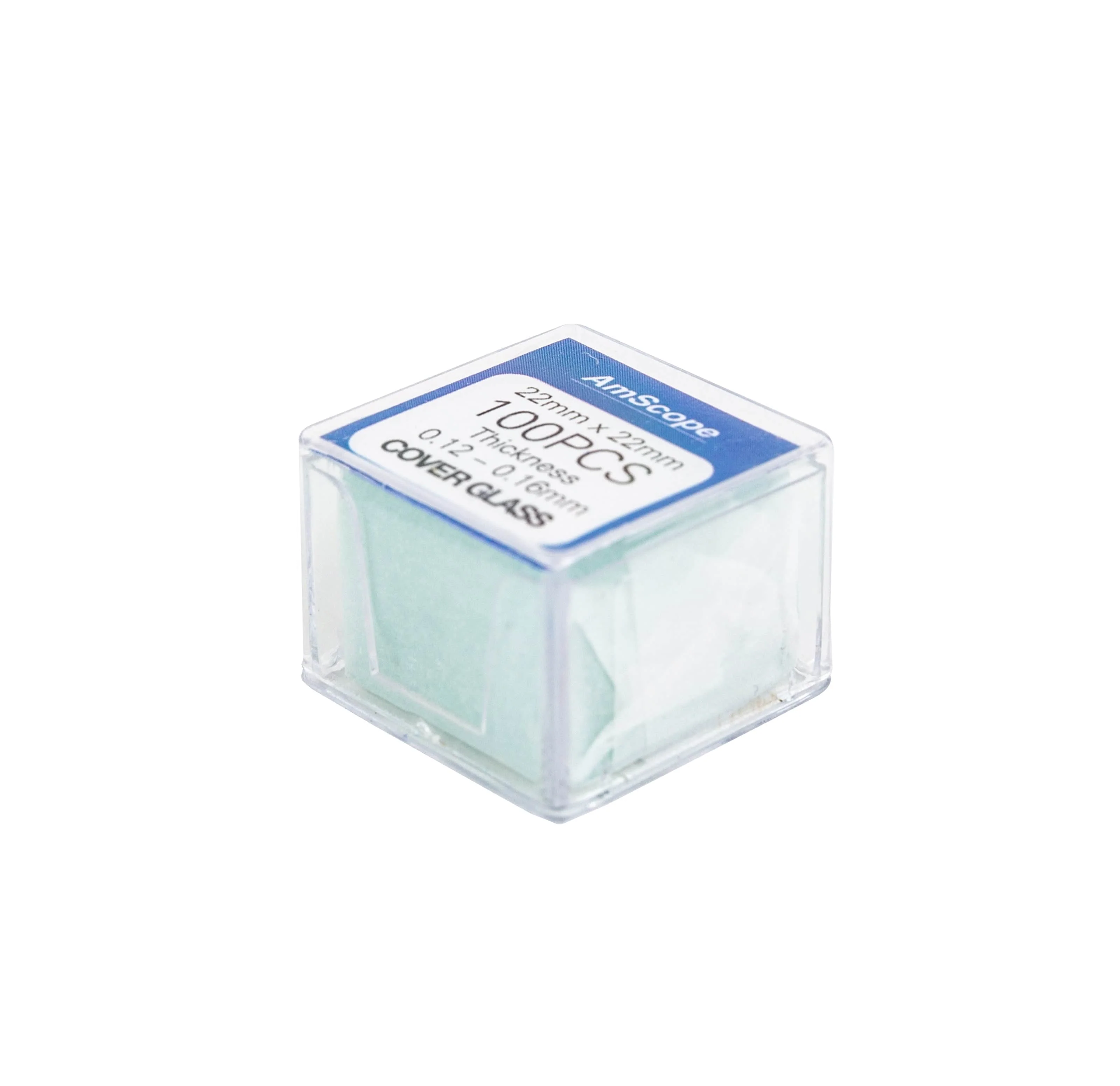 AmScope 4 Pack 50 Pre-Cleaned Blank Microscope Slides and 100 22x22mm Square Cover Glass - Image 4