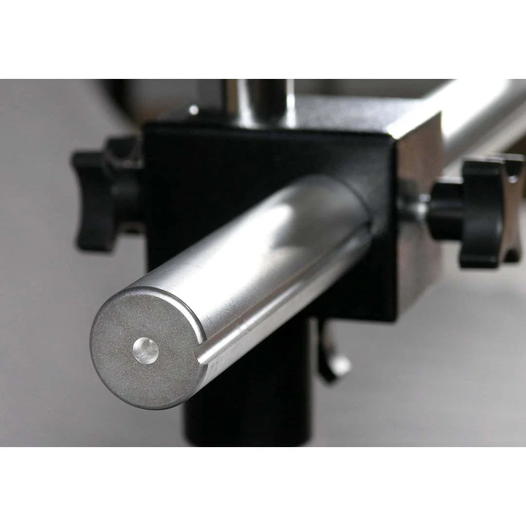 AmScope Single Arm Boom Stand for Stereo Microscopes - Aluminum Arm, Tube Mount, 84mm Focus Block - Image 4