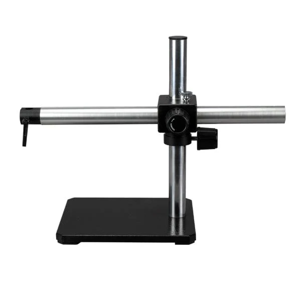 AmScope Single Arm Boom Stand for Stereo Microscopes - Steel Arm, Pin Mount