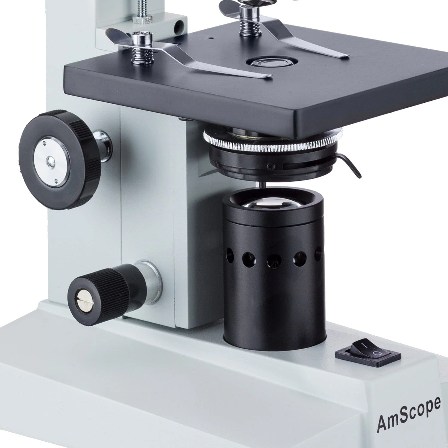 AmScope B100 Series Biological Binocular Compound Microscope with LED, Prepared, Blank Slide Kit and Optional Digital Camera - Image 6