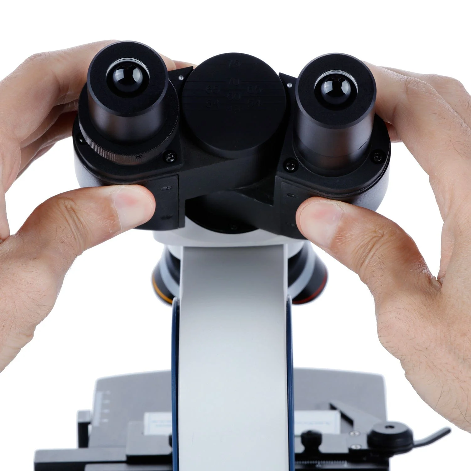 AmScope B110 Series Binocular Compound Microscope 40X-1000X Magnification dual LED, Ergonomic, Lab With 3D Two-Layer Mechanical Stage - Image 3
