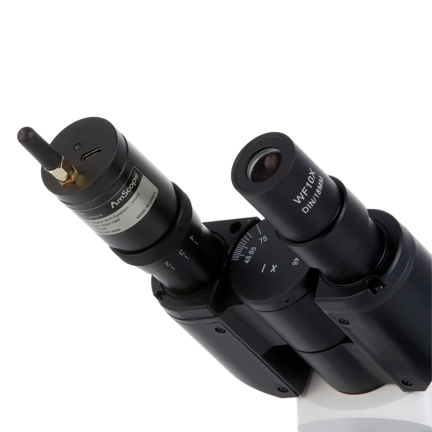 AmScope Binocular Compound Microscope 40X-2500X Magnification Student & Professional w/ LED, 3D Stage + Wi-Fi 2.0MP Digital Eyepiece Camera - Image 4