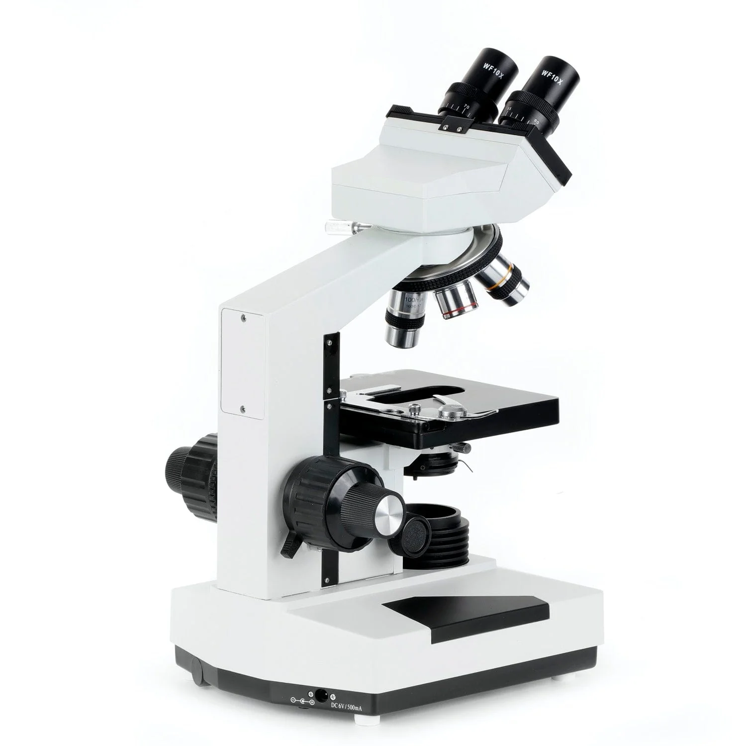 AmScope B400 Series Biological Binocular Compound Microscope with LED Light, 3D Mechanical Stage and Optional Digital Camera - Image 10