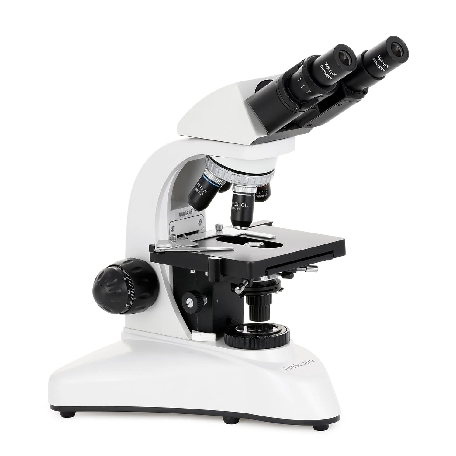 AmScope B530 Series Binocular Compound Microscope with 20W Halogen Kohler Illumination, 3D Mechanical Stage and Optional Digital Camera - Image 10