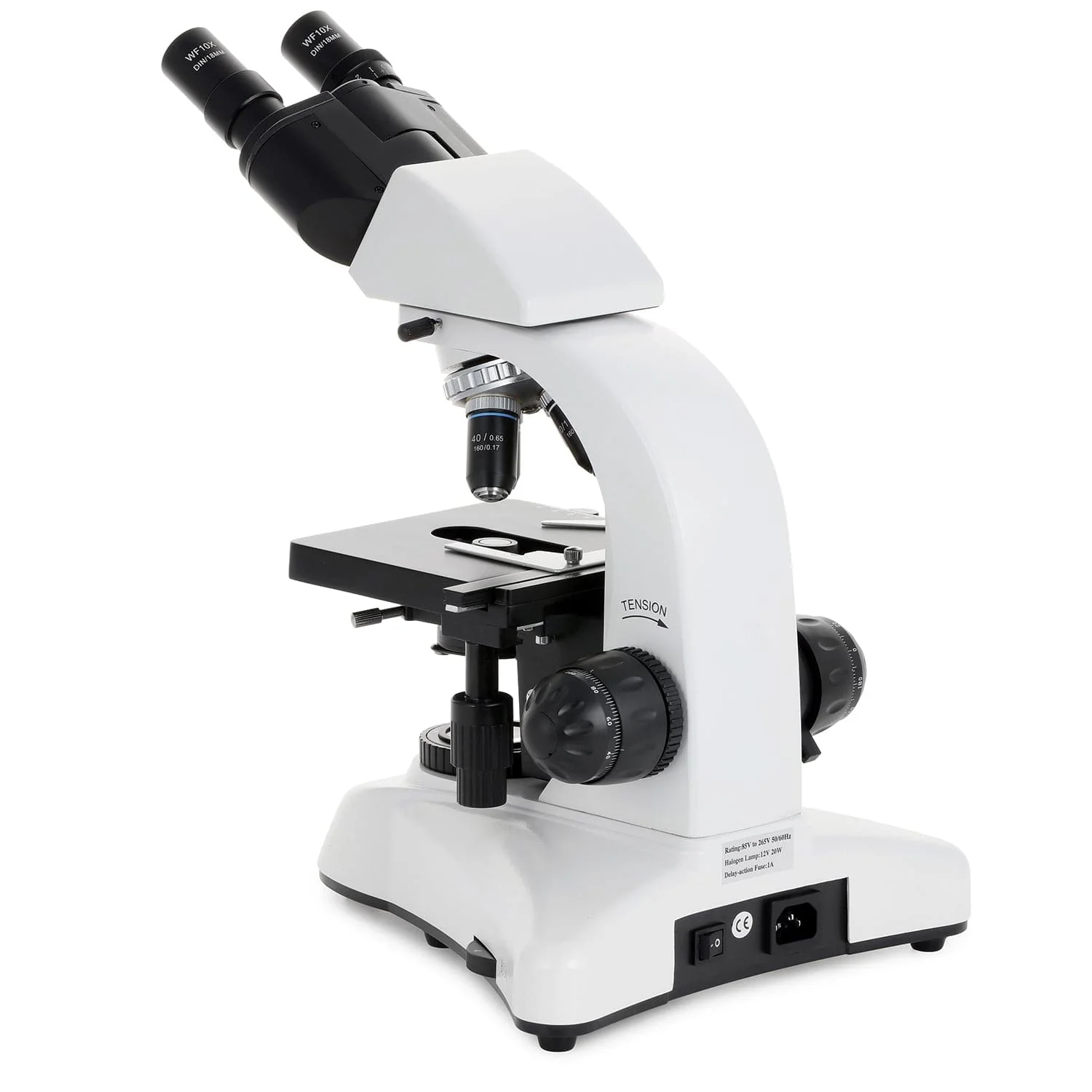 AmScope B530 Series Binocular Compound Microscope with 20W Halogen Kohler Illumination, 3D Mechanical Stage and Optional Digital Camera - Image 8
