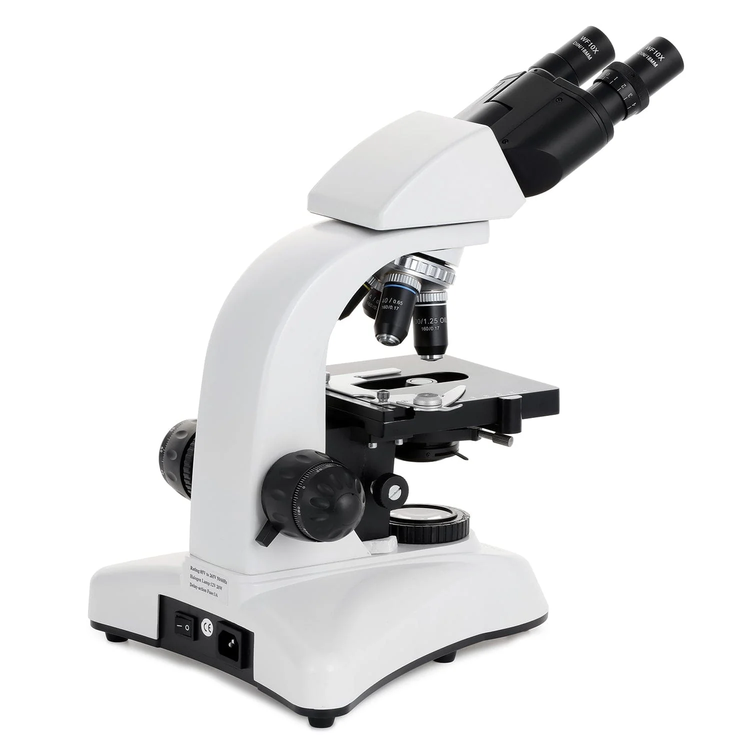 AmScope B530 Series Binocular Compound Microscope with 20W Halogen Kohler Illumination, 3D Mechanical Stage and Optional Digital Camera - Image 9
