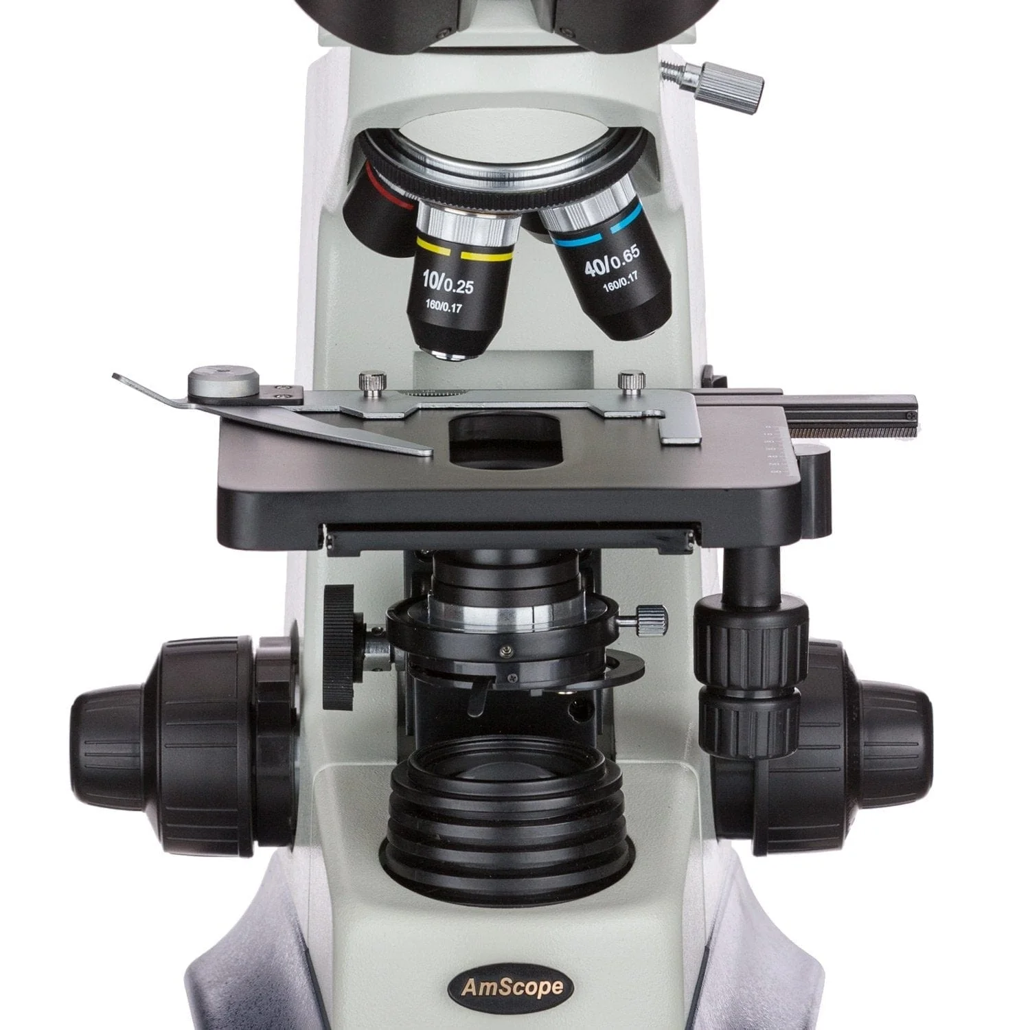 AmScope B590 Series Biological Laboratory Binocular Compound Microscope with 20W Halogen, 3D Mechanical Stage and Optional Digital Camera - Image 8