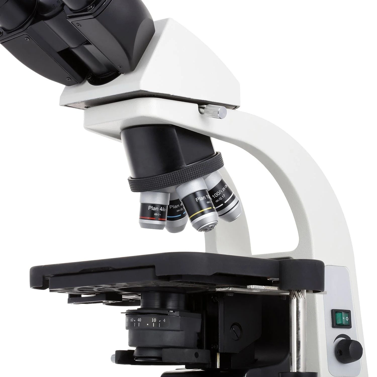 AmScope Outlet B650 Series Infinity-Corrected Plan Biological Binocular Compound Microscope with 20W Halogen, 3D Mechanical Stage and Optional Digital Camera - Image 11