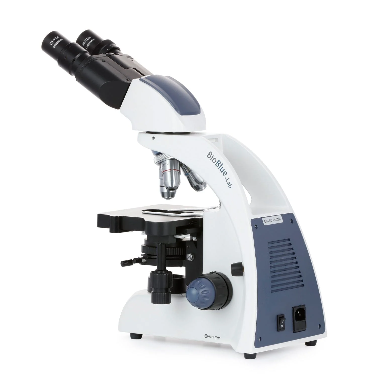 Euromex BioBlue Lab Binocular Compound Microscope 40X-1000X Magnification withPlan IOS Objectives - Image 2