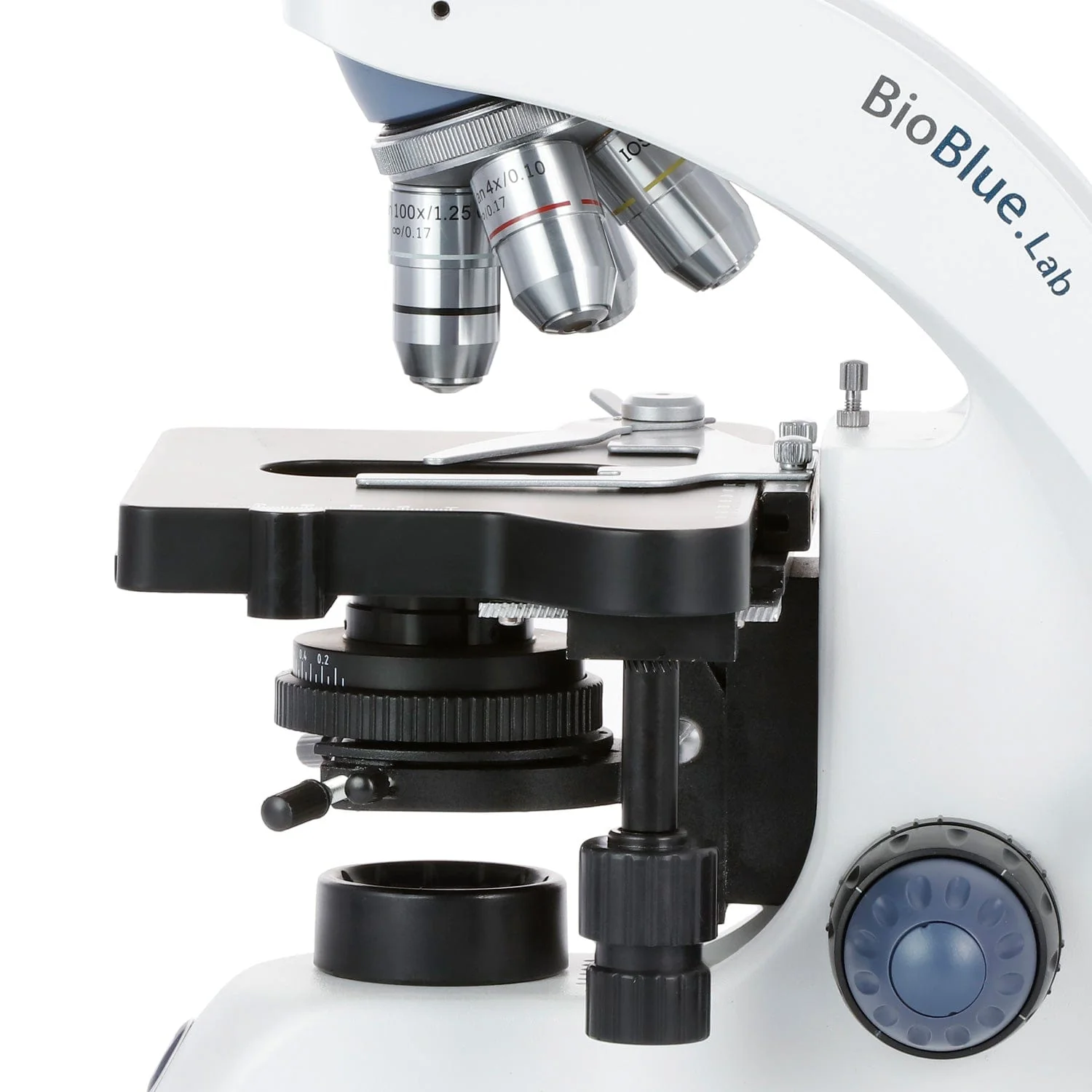 Euromex BioBlue Lab Tinocular Compound Microscope 40X-1000X Magnification with Plan IOS Objectives - Image 3