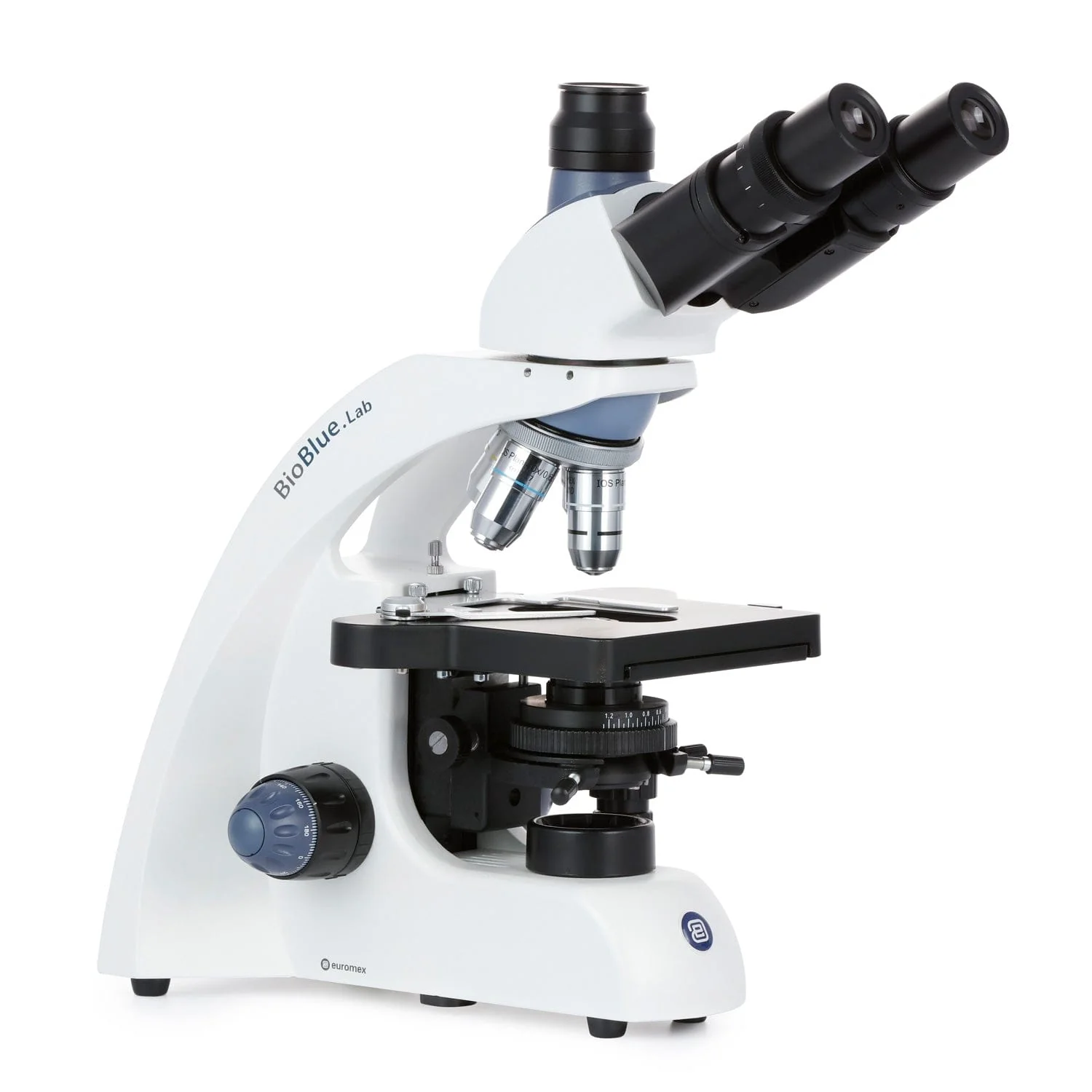 Euromex BioBlue Lab Tinocular Compound Microscope 40X-1000X Magnification with Plan IOS Objectives - Image 4