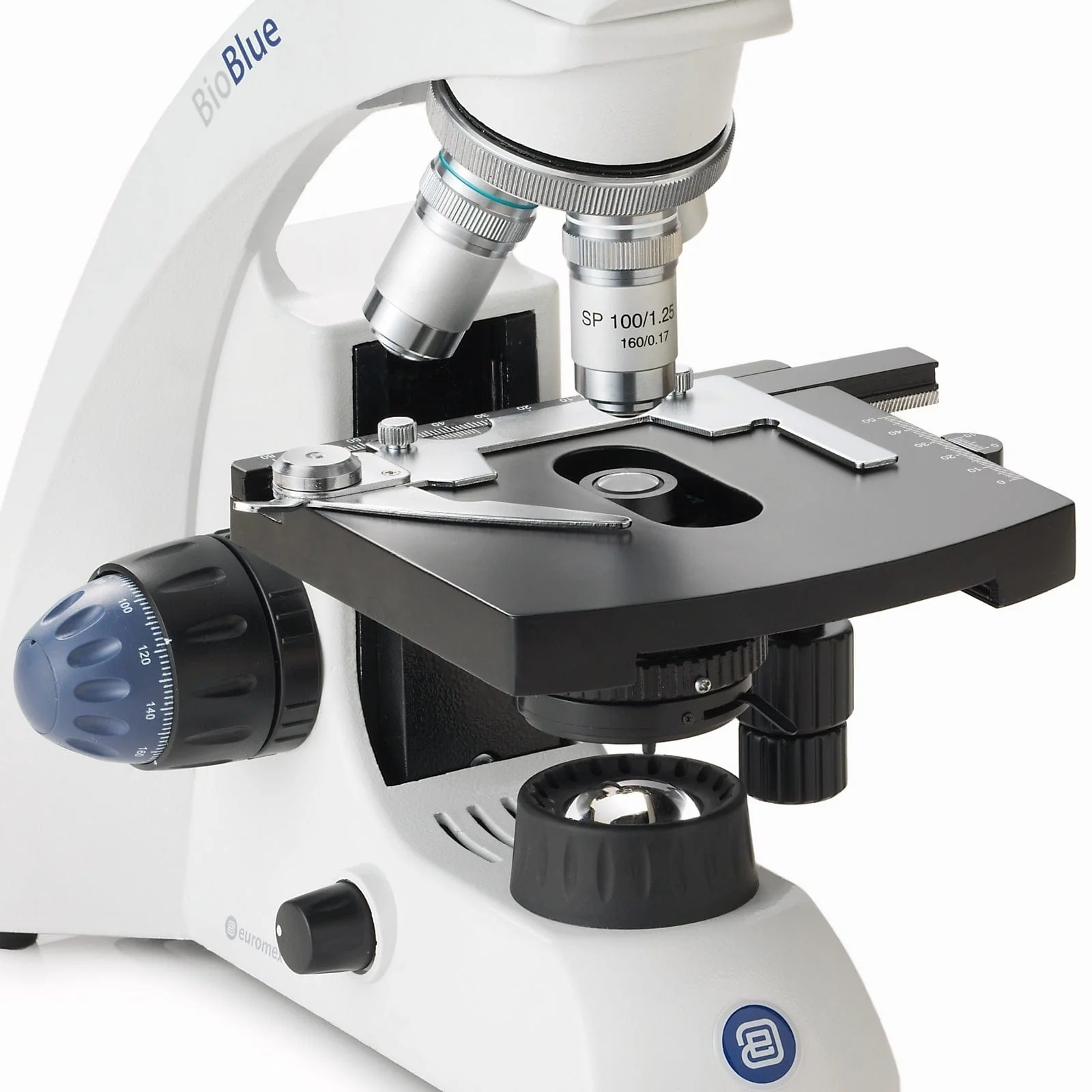 Euromex BioBlue Series Portable Monocular Compound Microscope with Mechanical X-Y Stage - Image 4