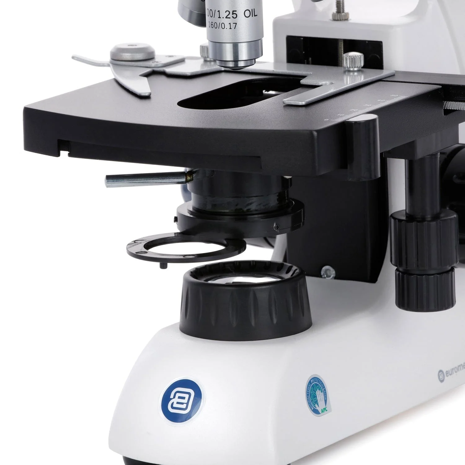 Euromex BioBlue Series Monocular Compound Microscope 40X-1000X Magnification with Mechanical Stage and 1W LED Cordless Illumination - Image 2