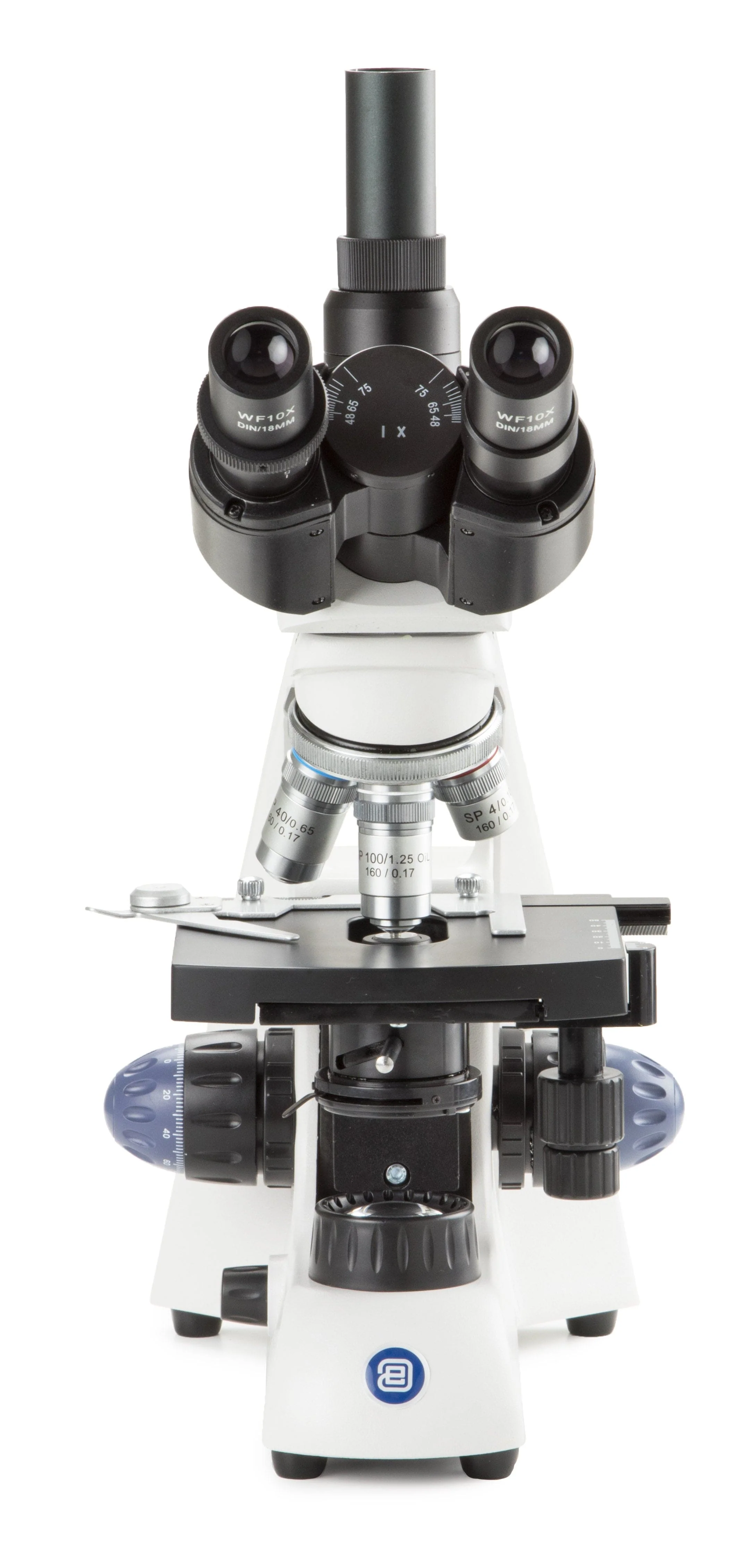 Euromex BioBlue Series Trinocular Compound Microscope 40X-1000X Magnification SMP 4/10/S40/S100x Oil Objectives with Mechanical Stage and 1W NeoLED™ Cordless Illumination - Image 3