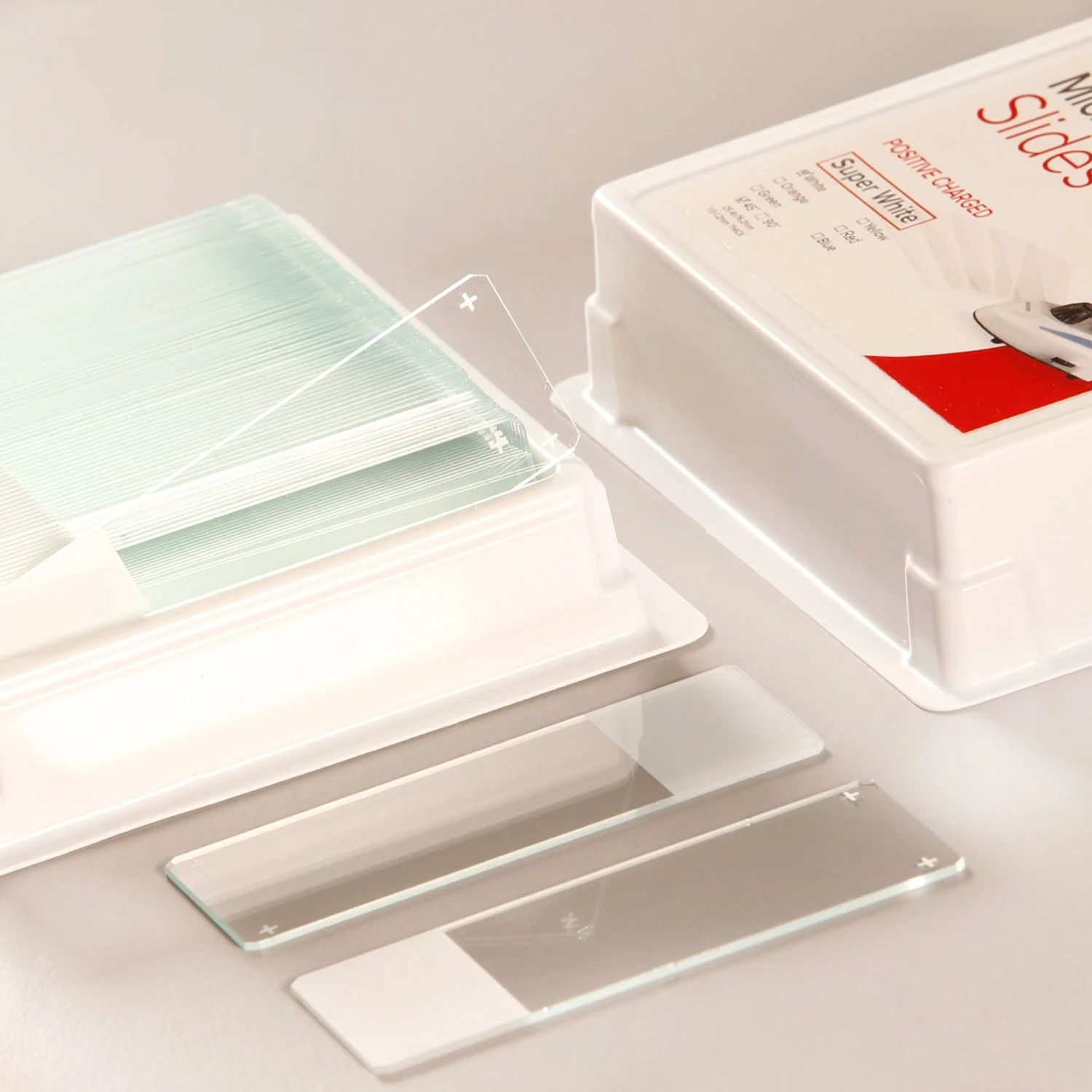 AmScope 72pc Blank Positive Charge Slides - Image 2